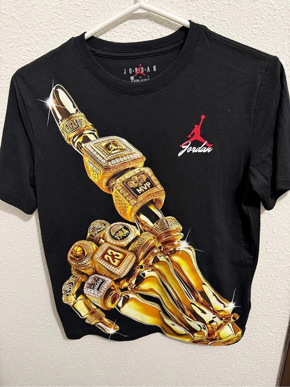 Jordan Six Rings Graphic T-Shirt Tee Boys Size 12-13YRS